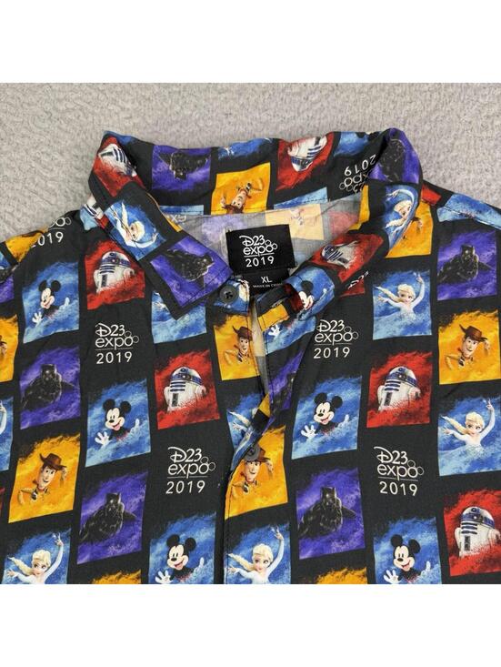 Disney Other - Disney D23 Expo 2019 Hawaiian Shirt XL Mickey Star Wars Pixar